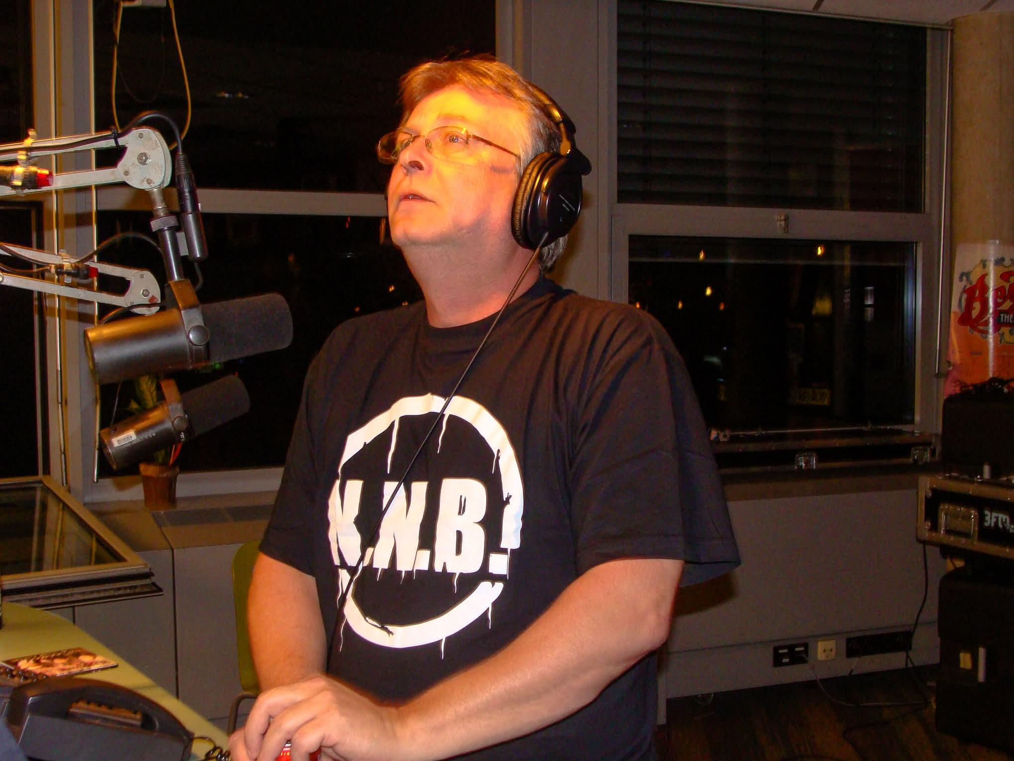 Henk Schippers in de studio